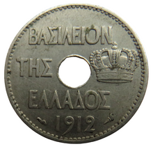 Load image into Gallery viewer, 1912 Greece 10 Lepta Coin
