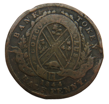 Load image into Gallery viewer, 1844 Province Of Canada Bank Of Montreal Halfpenny Bank Token
