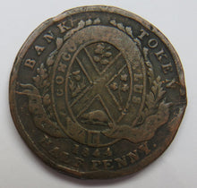 Load image into Gallery viewer, 1844 Province Of Canada Bank Of Montreal Halfpenny Bank Token
