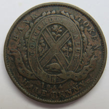 Load image into Gallery viewer, 1844 Province Of Canada Bank Of Montreal Halfpenny Bank Token
