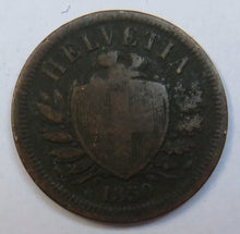 Load image into Gallery viewer, 1850-A Switzerland 2 Rappen Coin
