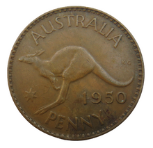 Load image into Gallery viewer, 1950 King George VI Australia One Penny Coin
