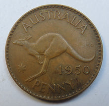 Load image into Gallery viewer, 1950 King George VI Australia One Penny Coin
