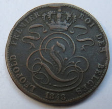 Load image into Gallery viewer, 1848 Belgium 5 Centimes Coin
