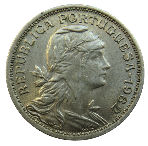 1962 Portugal 50 Centavos Coin