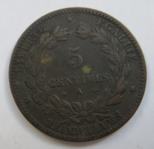 Load image into Gallery viewer, 1874-A France 5 Centimes Coin Reverse
