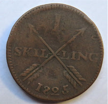 Load image into Gallery viewer, 1825 Sweden 1 Skilling Coin
