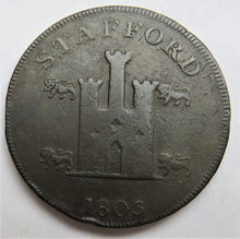 Load image into Gallery viewer, 1803 Stafford 1d One Penny Token
