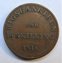 Load image into Gallery viewer, 1814 Denmark 16 Skilling Coin
