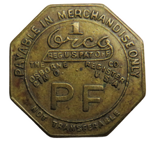 Load image into Gallery viewer, Pocahontas Fuel Co.Inc 1 Credit Check Token - U.S.A
