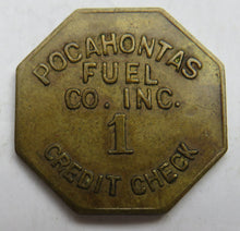 Load image into Gallery viewer, Pocahontas Fuel Co.Inc 1 Credit Check Token - U.S.A
