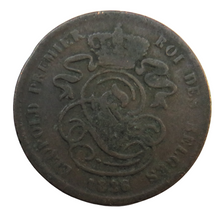 Load image into Gallery viewer, 1836 Belgium 2 Centimes Coin
