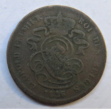 Load image into Gallery viewer, 1836 Belgium 2 Centimes Coin
